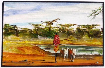 nach oben Ölbilder verkaufen - Suche nach Wasser aus Afrika